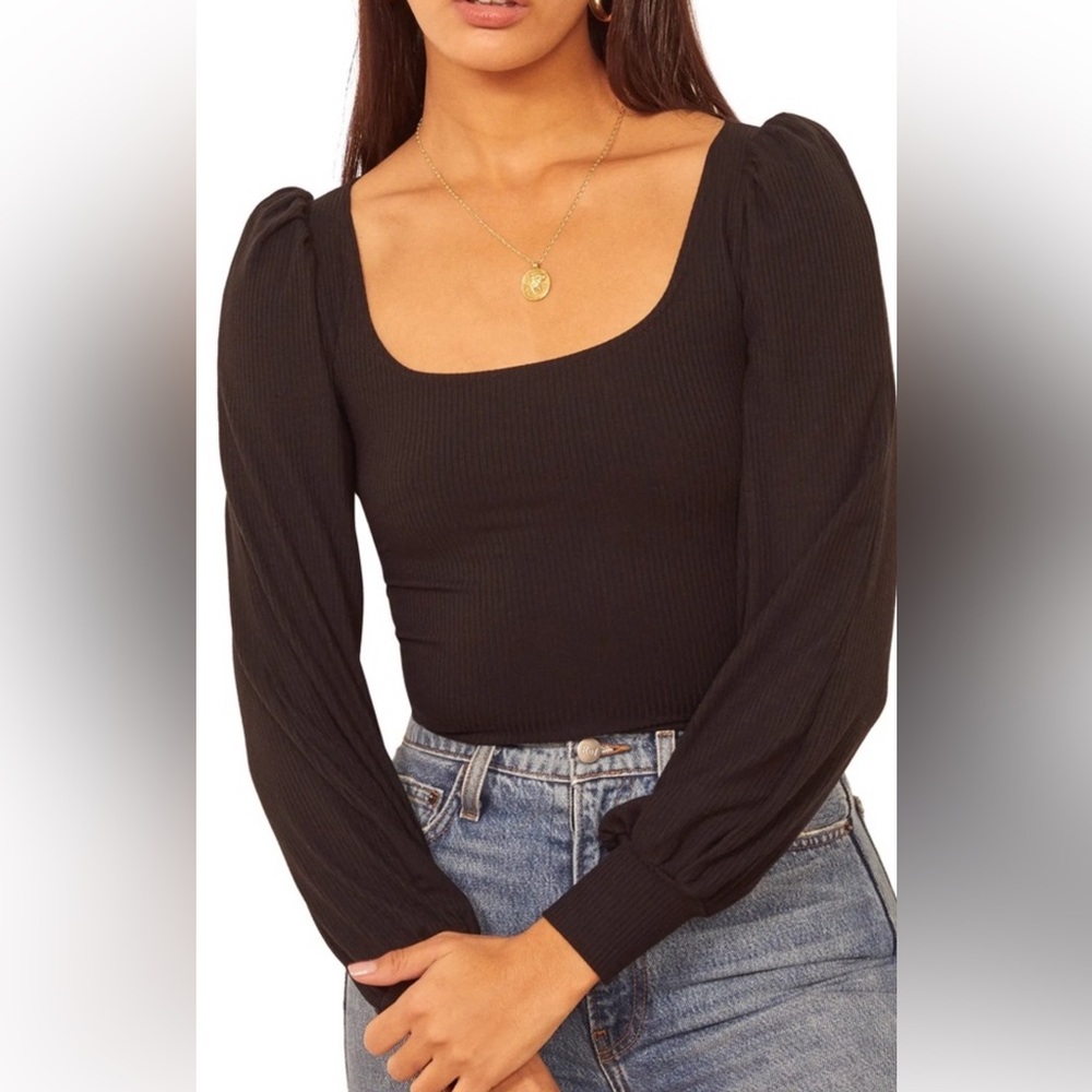 Reformation Vita Ribbed Top, Sz XS Like New